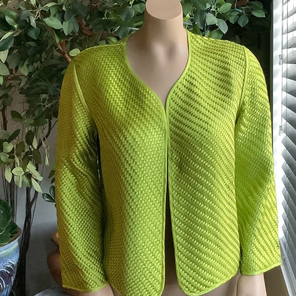 Chico’s Designs Silk Cardigan - Picture 2 of 7